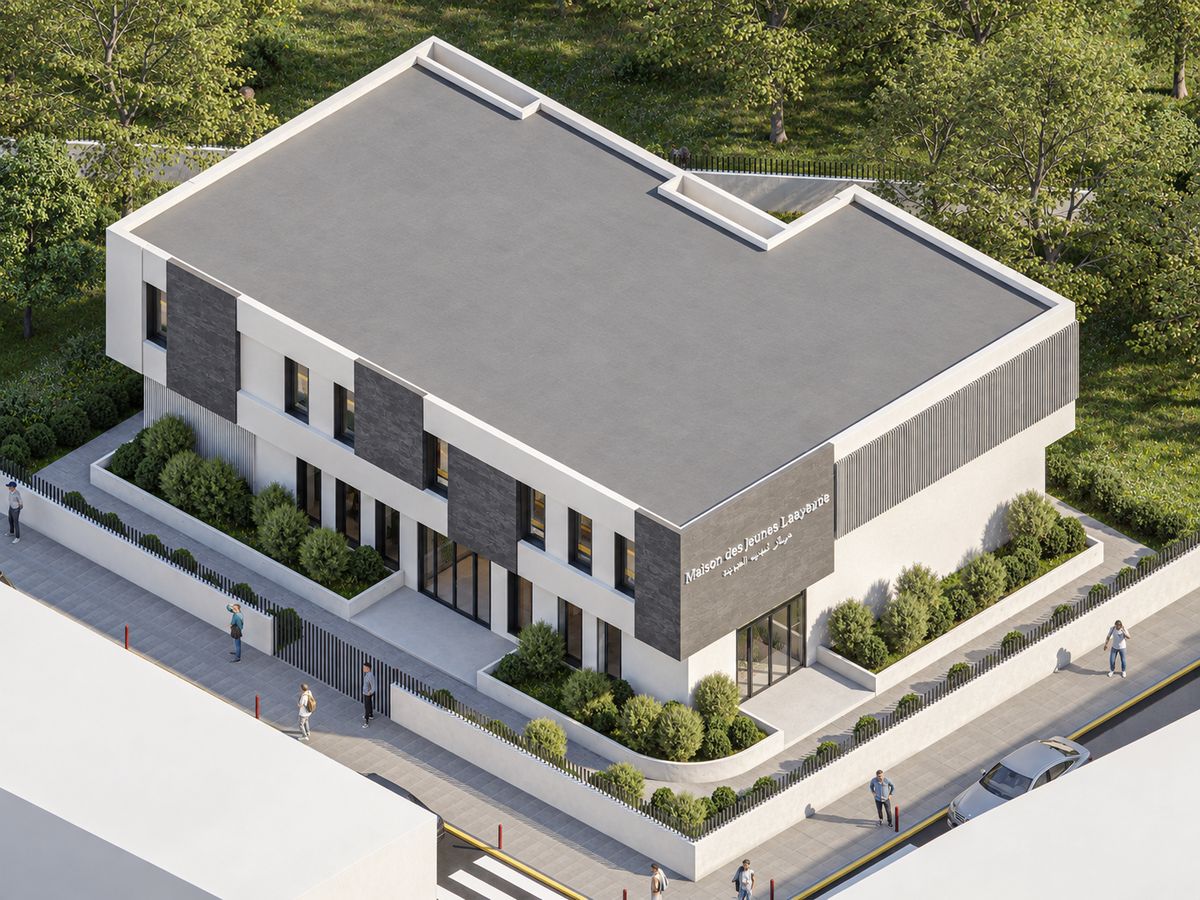 Maison de jeunes — Éducatif, Salé — Laâyayda — architecte ATELIERS 157